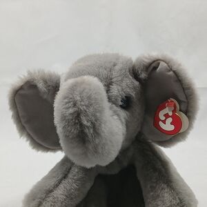 Beanie Babies TY Gray Elephant Spout Stuffed Animal